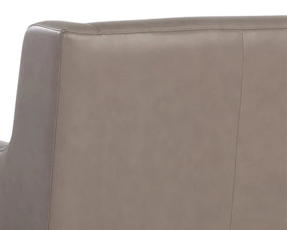 SUNPAN Talula Alpine Grey Leather Lounge Chair