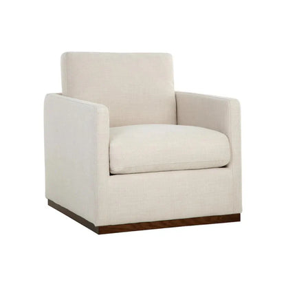 Portman Upholstered Swivel Robust Designed Lounge Chair