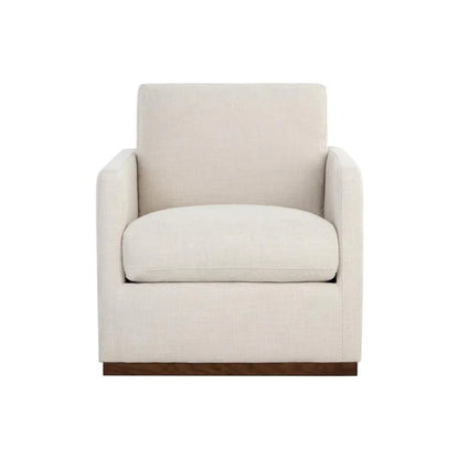 Portman Upholstered Swivel Robust Designed Lounge Chair