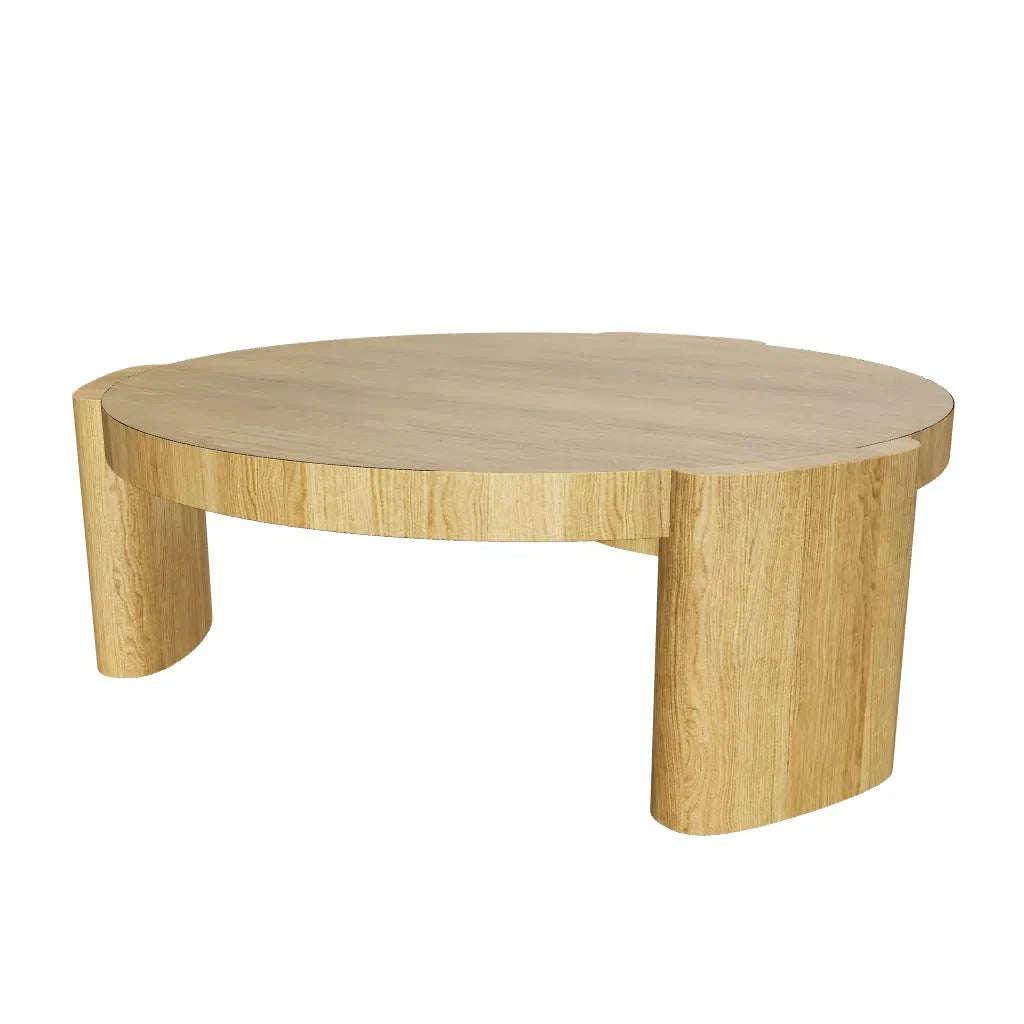 Alouette Wooden Round Coffee Table