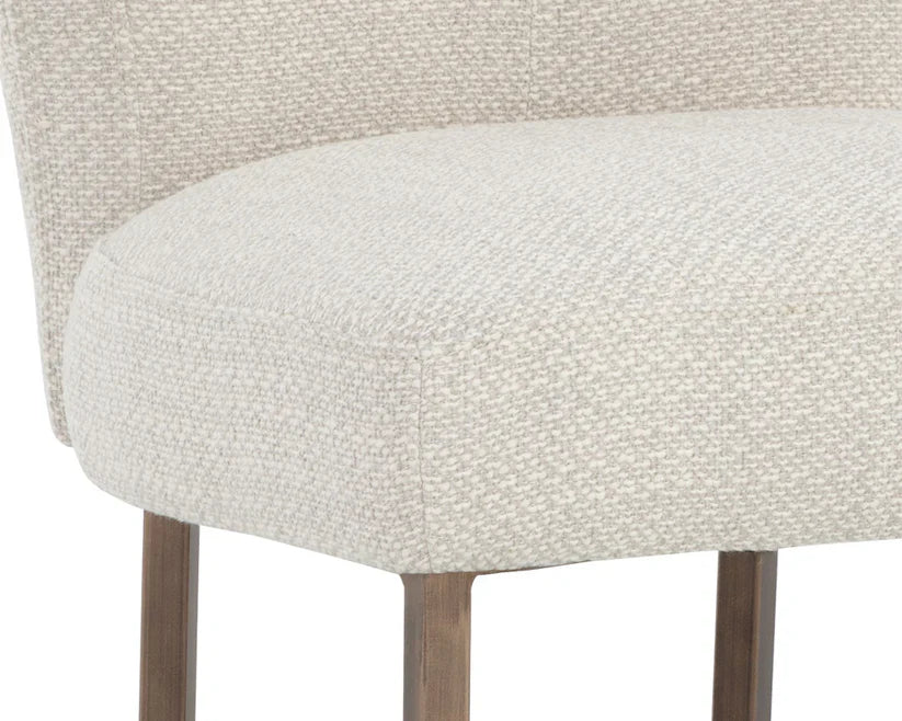 SUNPAN Yorkville Fabric Armless Dining Chair