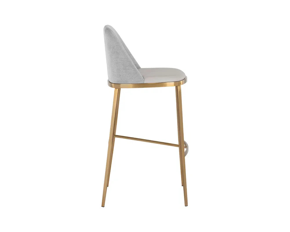 Dover Leather Upholstered Luxurious Barstool