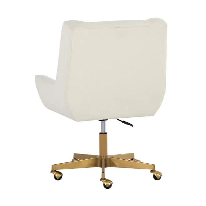 Mirian Office Chair Zenith Alabaster Gold Base