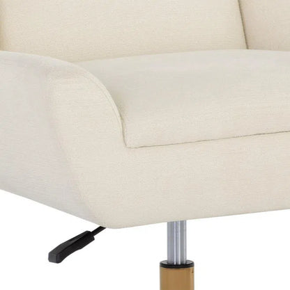 Mirian Office Chair Zenith Alabaster Gold Base