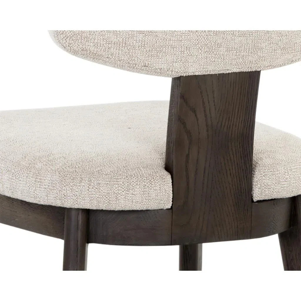 SUNPAN Rickett Fabric Armless Dining Chair 2PC