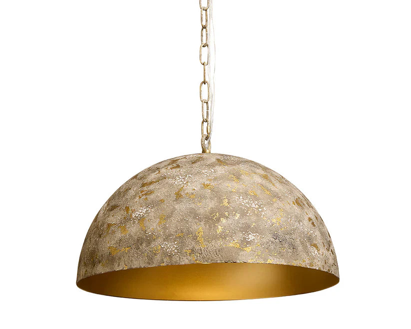 Tara Pendant Light Antique Gold Modern Dome Design