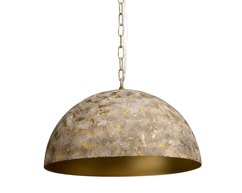 Tara Pendant Light Antique Gold Modern Dome Design