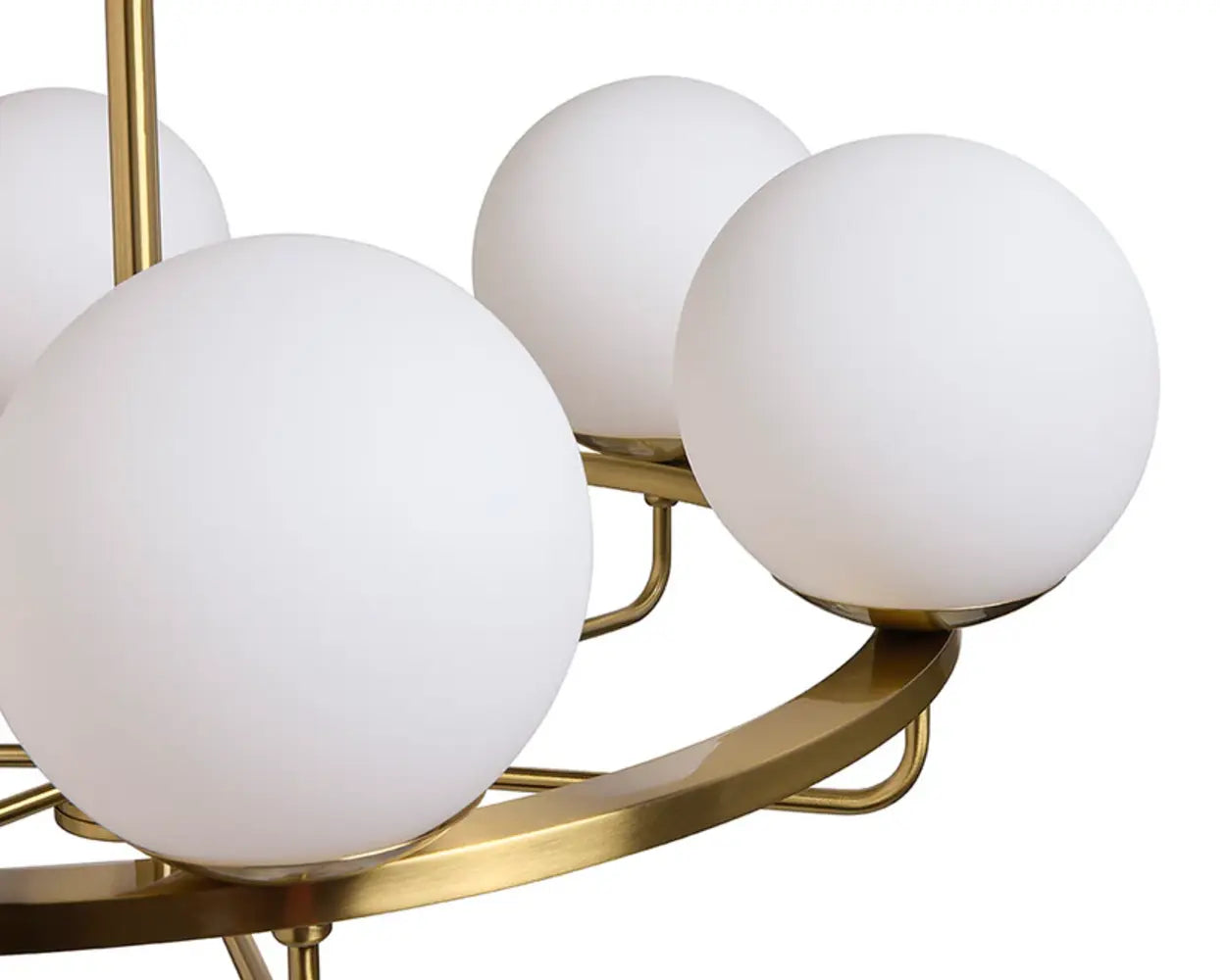 SUNPAN Eliora Iron Framed Glass Chandelier