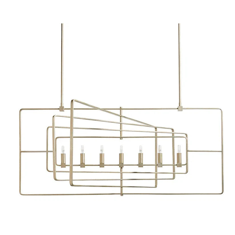 Raiden Chandelier Modern Champagne Gold Finish