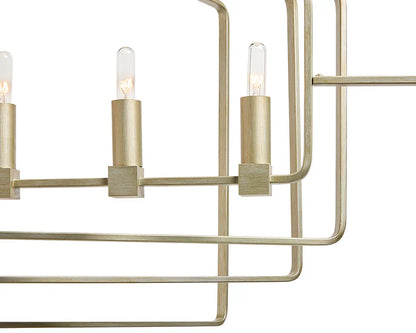 Raiden Chandelier Modern Champagne Gold Finish