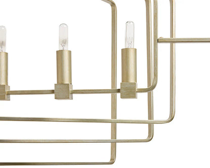 Raiden Chandelier Modern Champagne Gold Finish