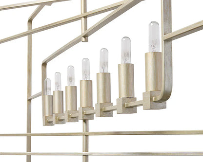 Raiden Chandelier Modern Champagne Gold Finish