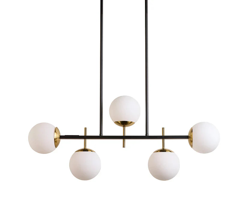 Keiley Chandelier Modern Design with Gold Accents