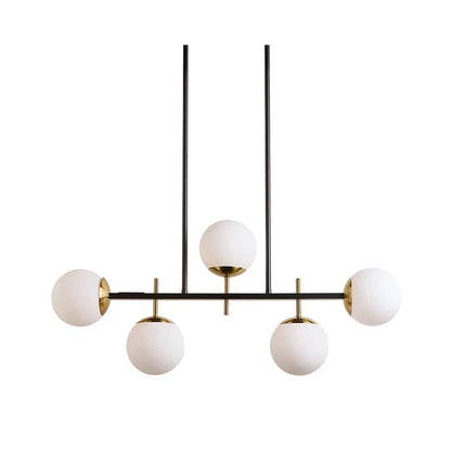 Keiley Chandelier Modern Design with Gold Accents