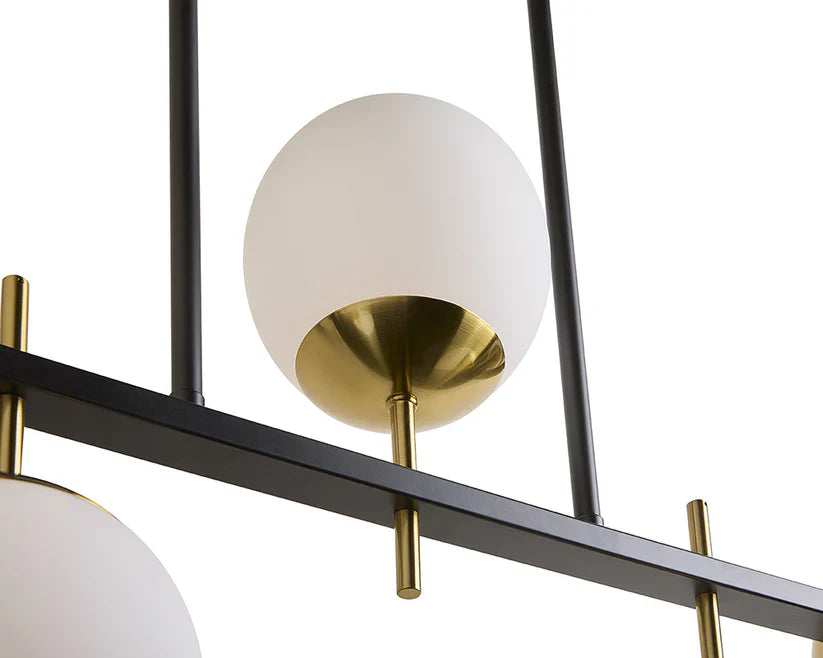 Keiley Chandelier Modern Design with Gold Accents