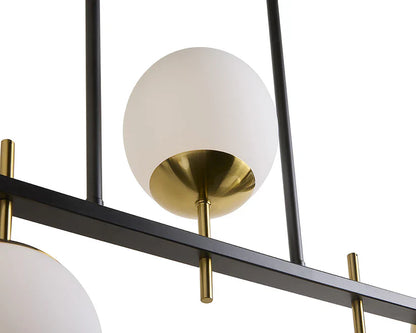 Keiley Chandelier Modern Design with Gold Accents