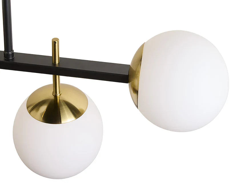 Keiley Chandelier Modern Design with Gold Accents