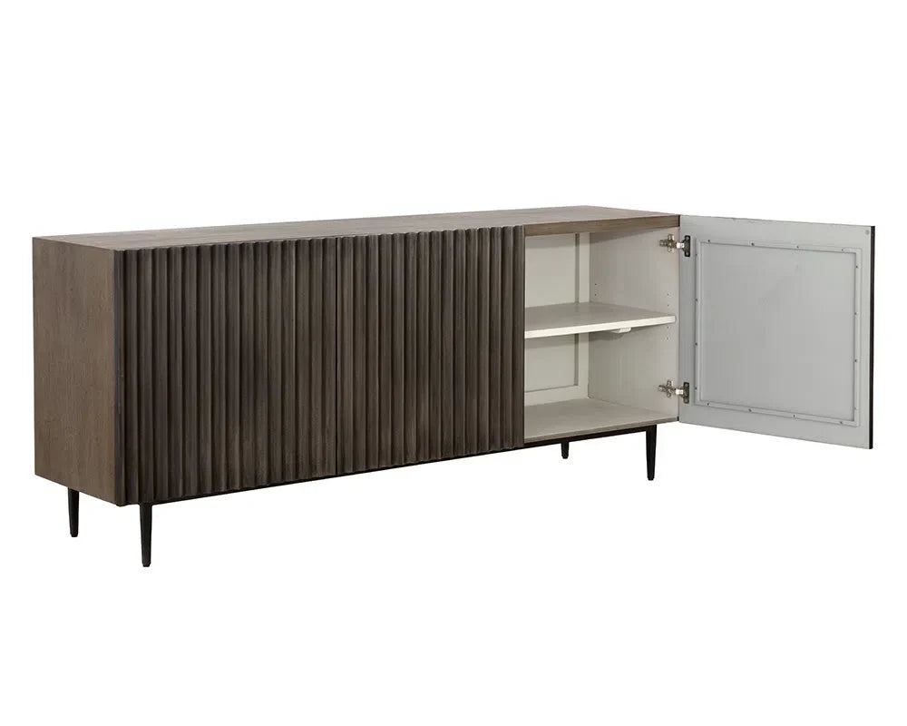 Carlin Wooden Iron Taupe Sideboard