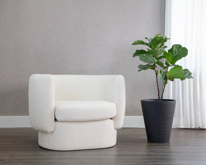 Valence Armchair Maya White - Stylish Contemporary Comfort