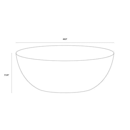 SUNPAN Kinsley Wooden Hand Round Coffee Table