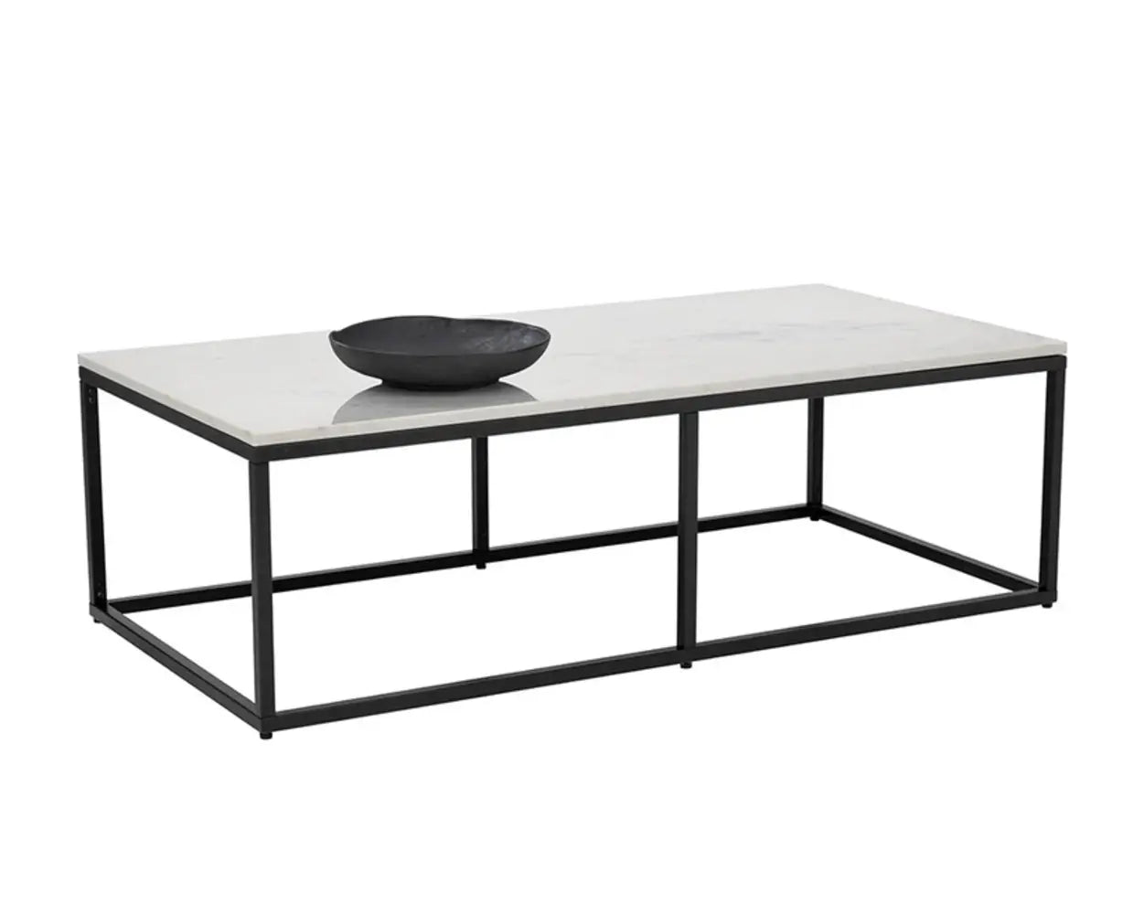 Ellery Marble Topped Rectangular Coffee Table