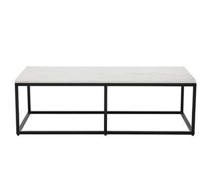 Ellery Marble Topped Rectangular Coffee Table