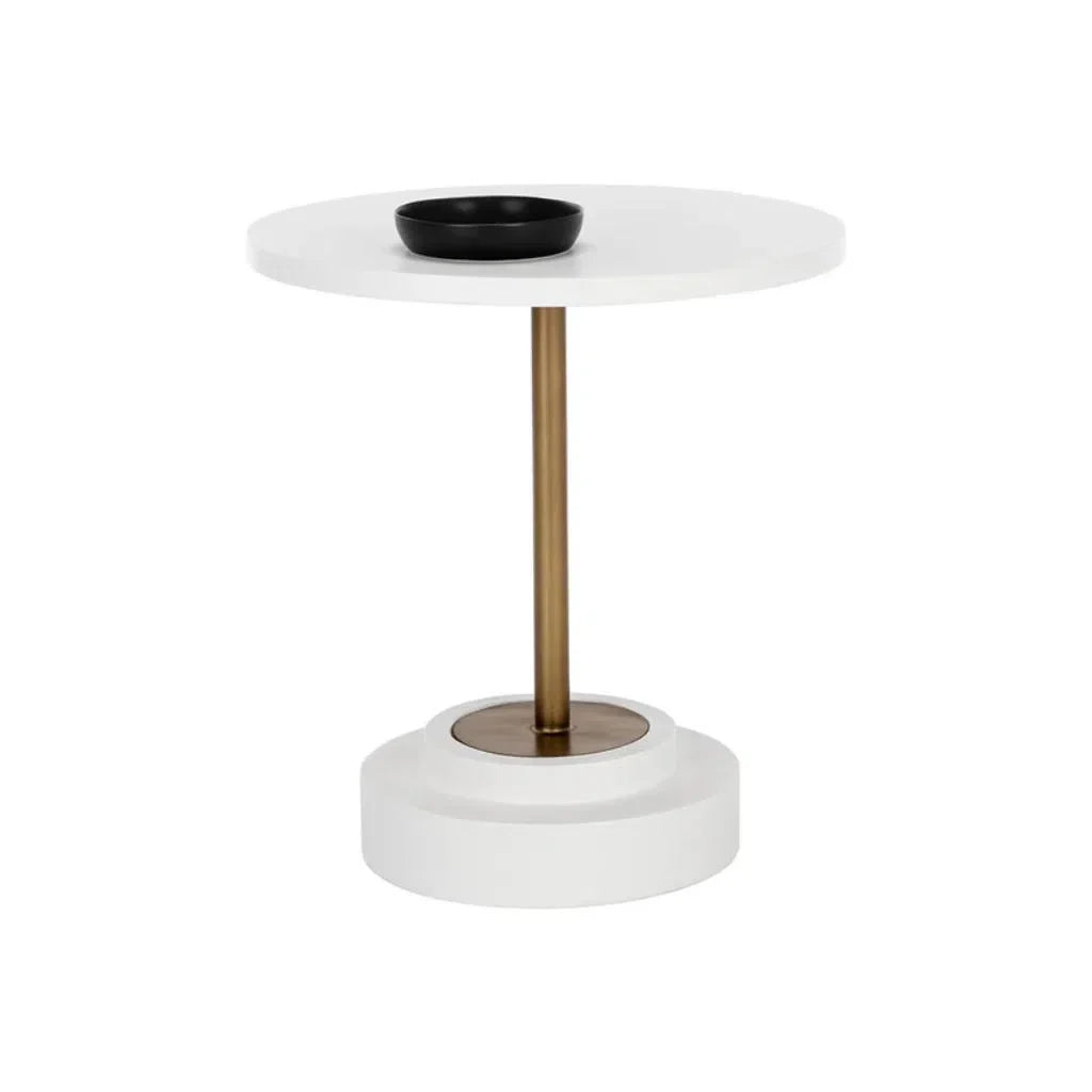 Marlowe Concrete Outdoor Round Bistro Table