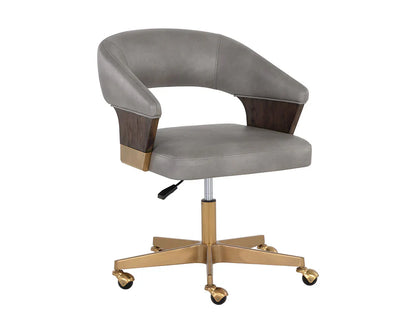 Leonce Office Chair Bravo Metal With Matte Gold Base