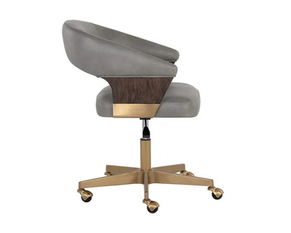 Leonce Office Chair Bravo Metal With Matte Gold Base