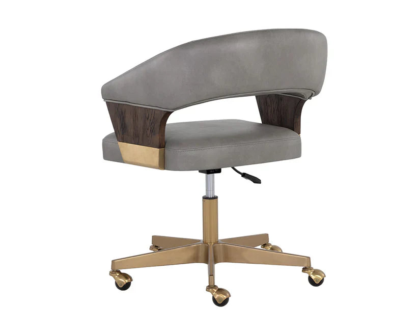 Leonce Office Chair Bravo Metal With Matte Gold Base