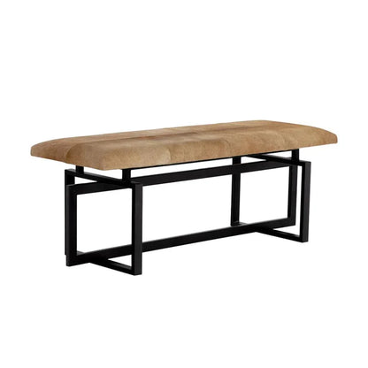 SUNPAN Pilar Cowhide Transitional Backless Bench