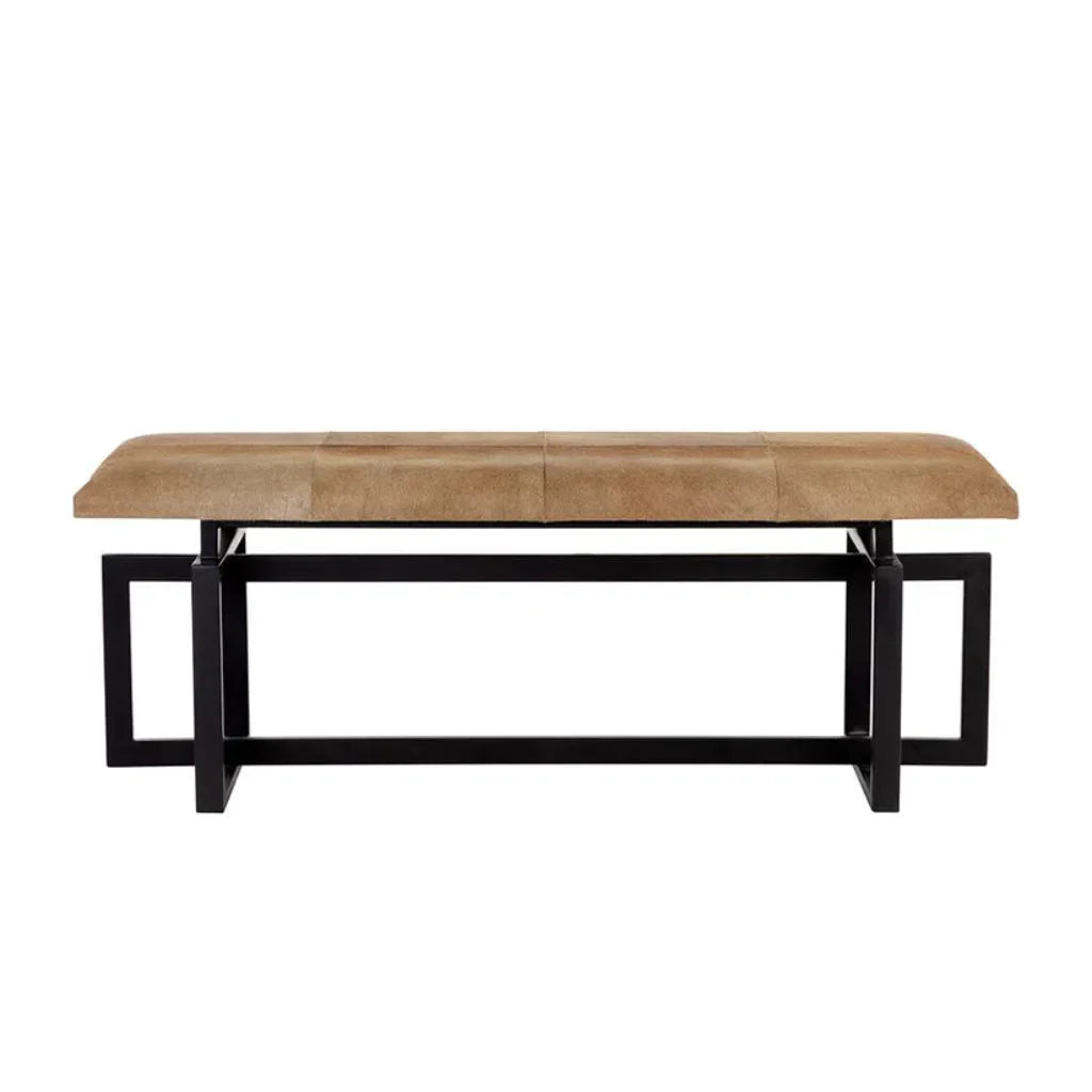 SUNPAN Pilar Cowhide Transitional Backless Bench