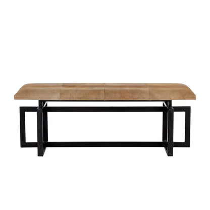 SUNPAN Pilar Cowhide Transitional Backless Bench