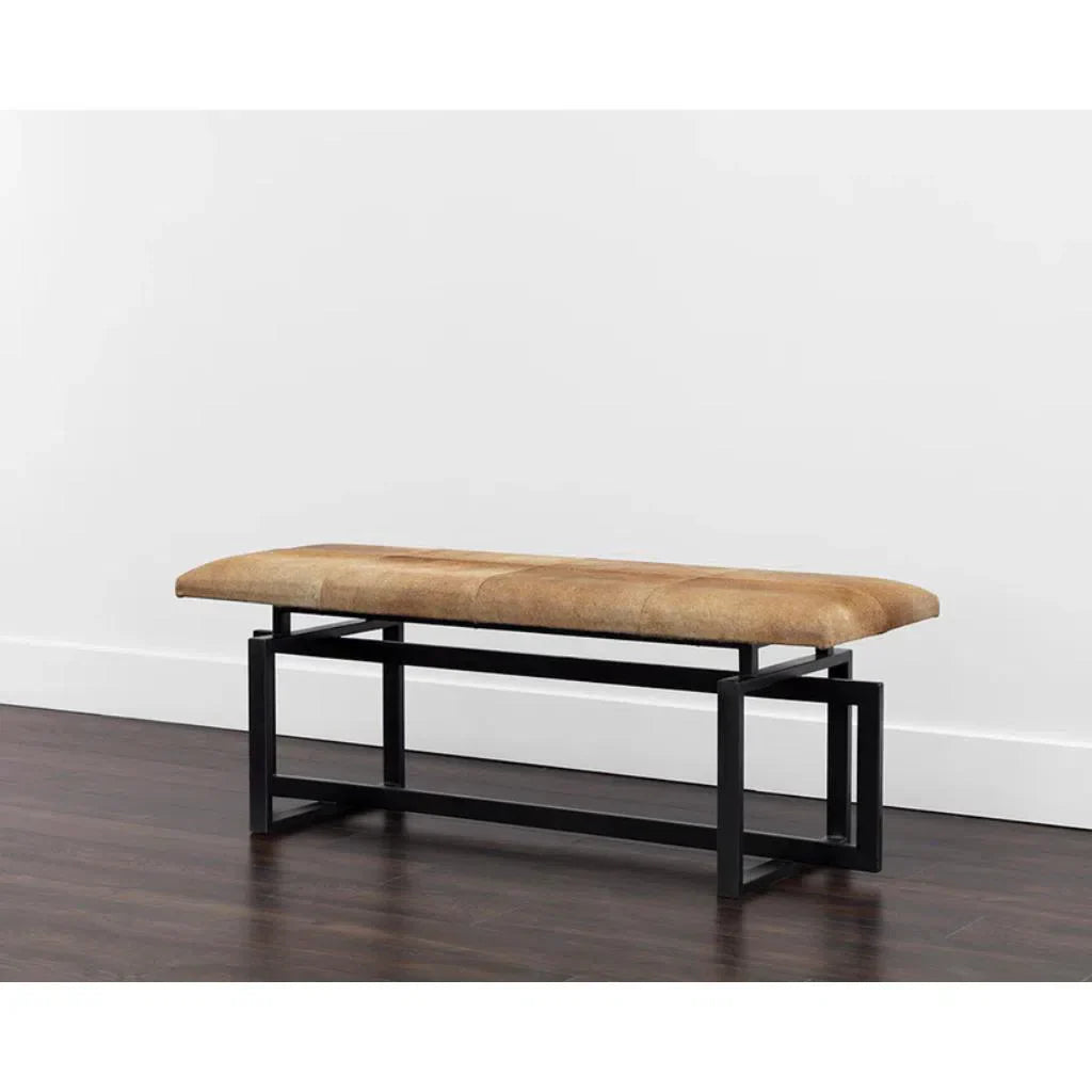 SUNPAN Pilar Cowhide Transitional Backless Bench