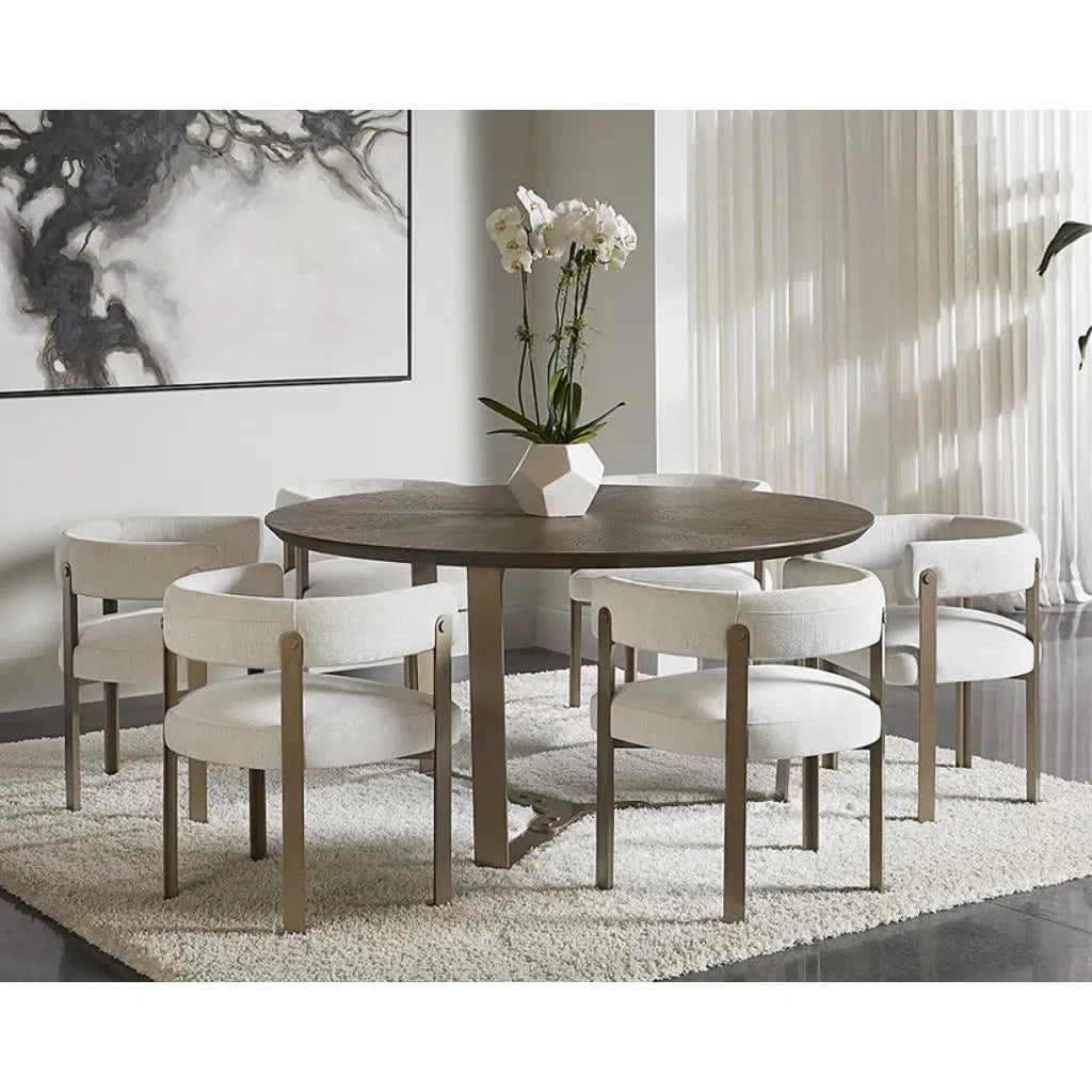 SUNPAN Mae Fabric Dining Armchair