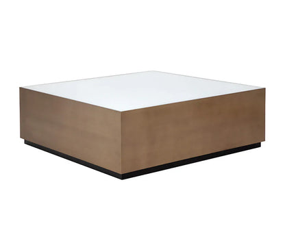 SUNPAN Shiloh Coffee Table White Glass Top