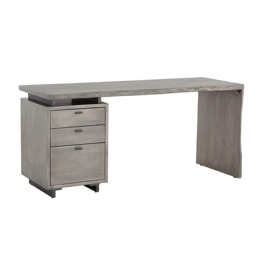 SUNPAN Lewis Wooden Desk with Three Drawers