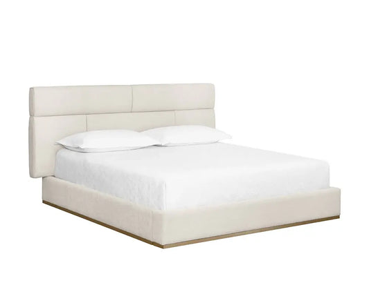 Beckham Polyester Upholstered King Bed