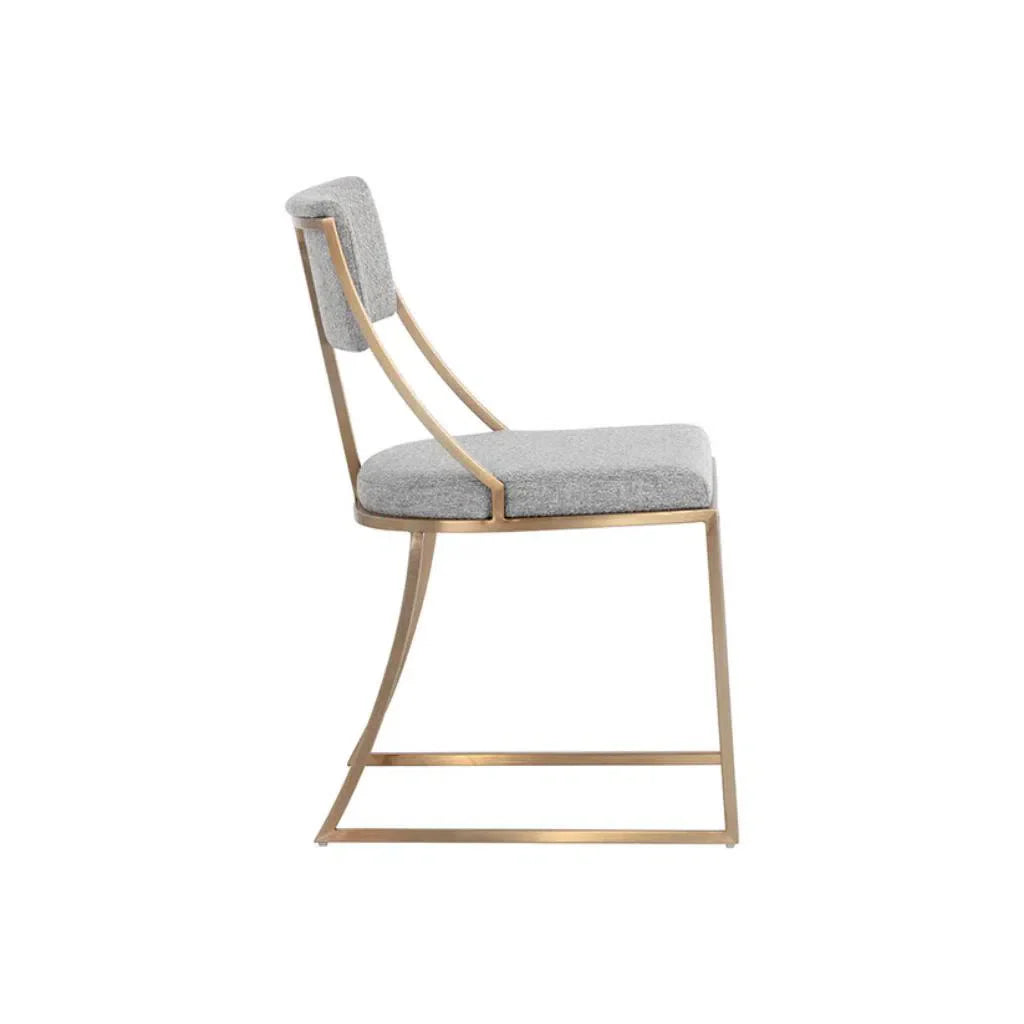 Makena Fabric Armless Dining Chair