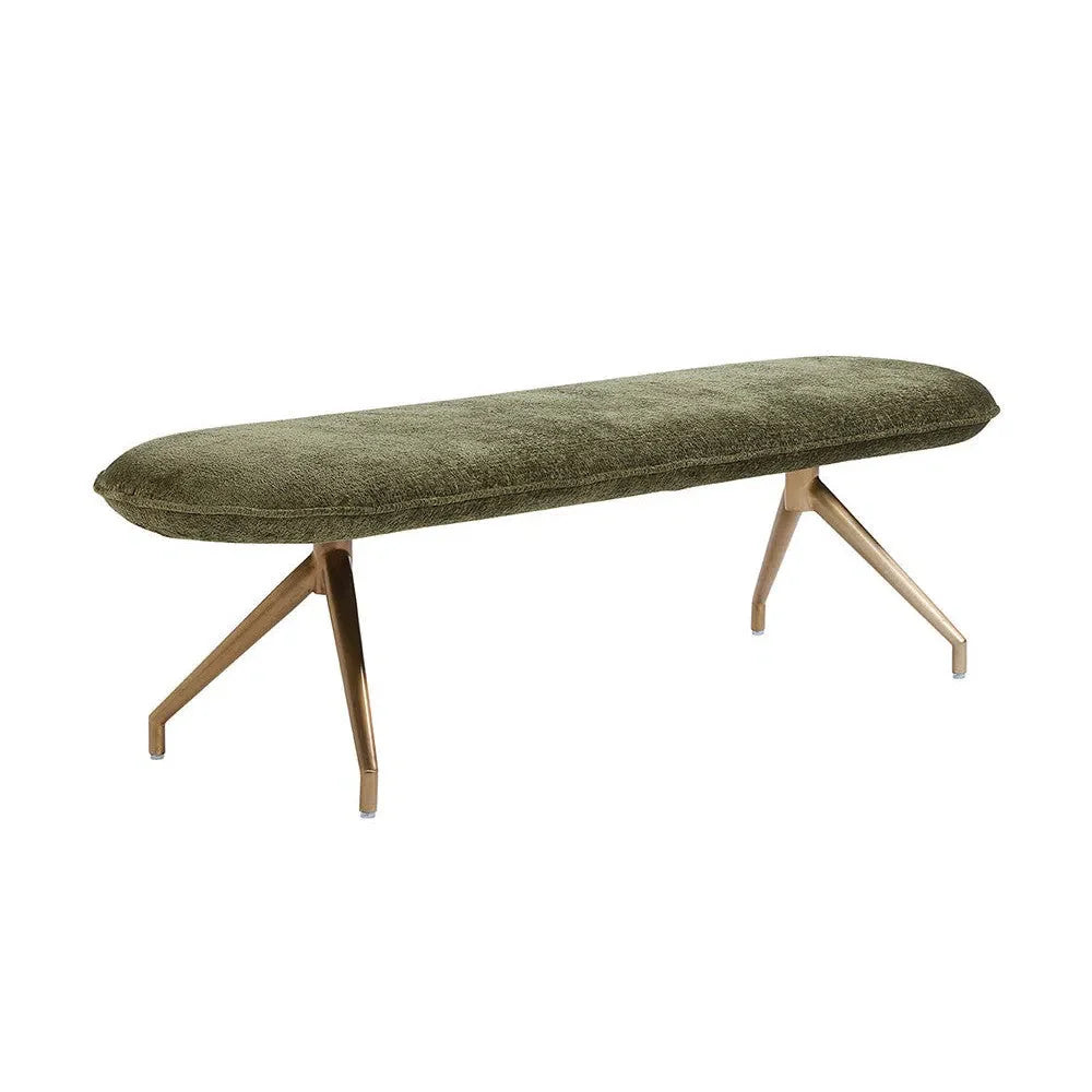 Elowen Fabric Upholstered Oval Designed Backless Bench