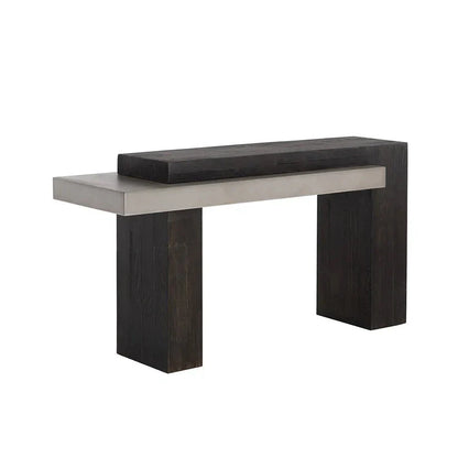 Herriot Concrete Outdoor Rectangular Console Table