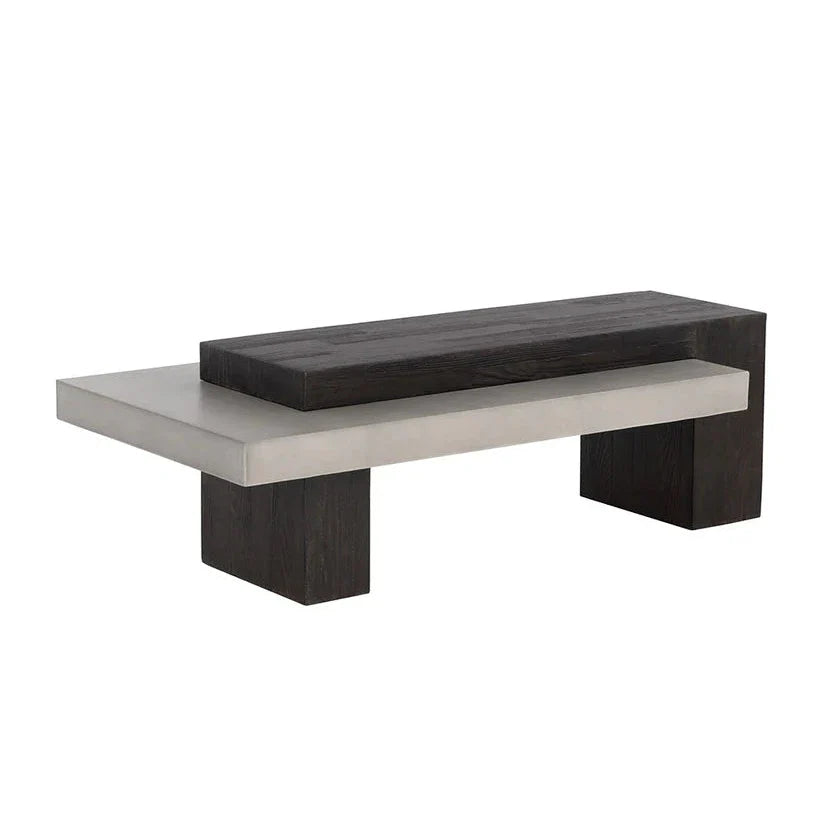 Herriot Concrete Outdoor Rectangular Coffee Table