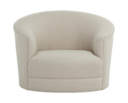 Grimaldi Fabric Upholstered Swivel Armchair