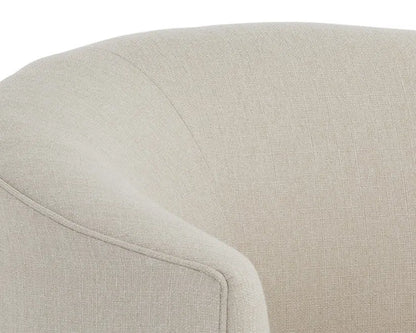 Grimaldi Fabric Upholstered Swivel Armchair