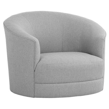 Grimaldi Fabric Upholstered Swivel Armchair