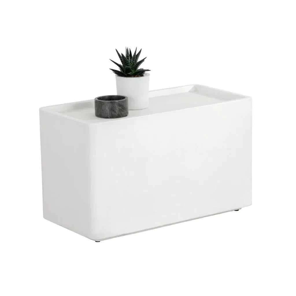 Liza Concrete Outodoor Rectangular Side Table