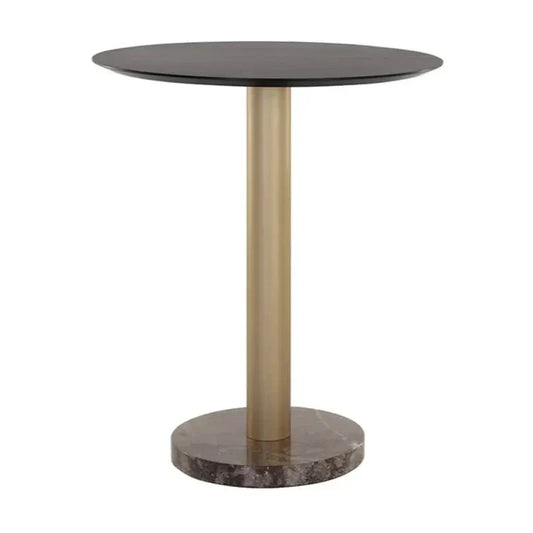 Monaco Wood Topped Round Bar Table