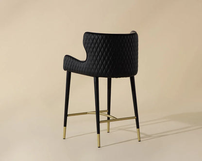 Gianni Leather Upholstered Counter Stool