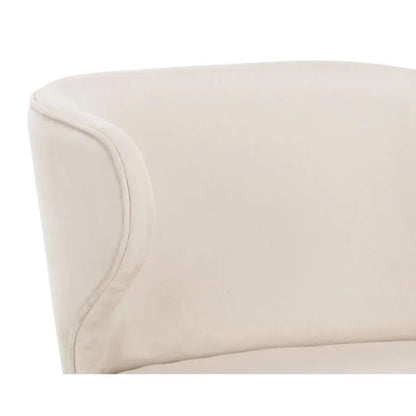 Simone Fabric Upholstered Swivel Dining Chair