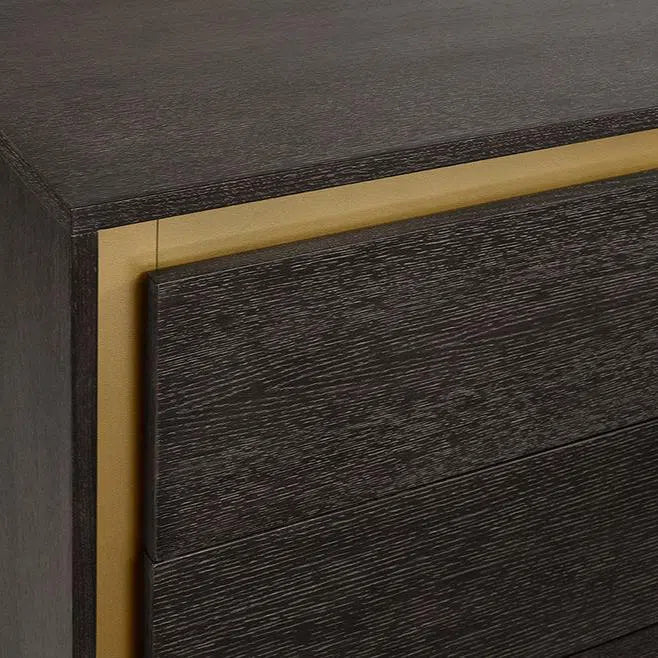 Alvaro Dresser With Push-To-Open Drawers In Grey